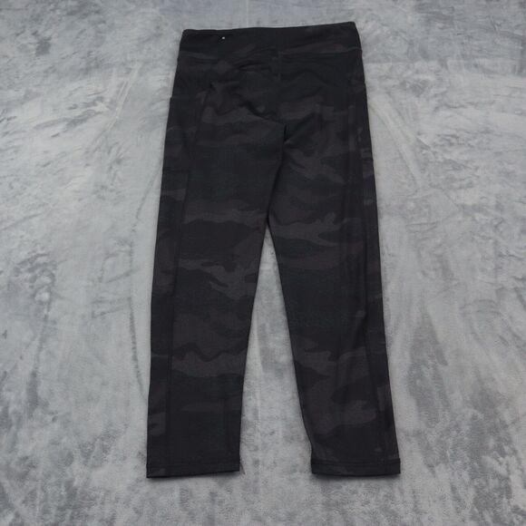 Aeropostale Pants Womens L Black Camouflage Stretchable High Waist Pull On - Picture 10 of 13